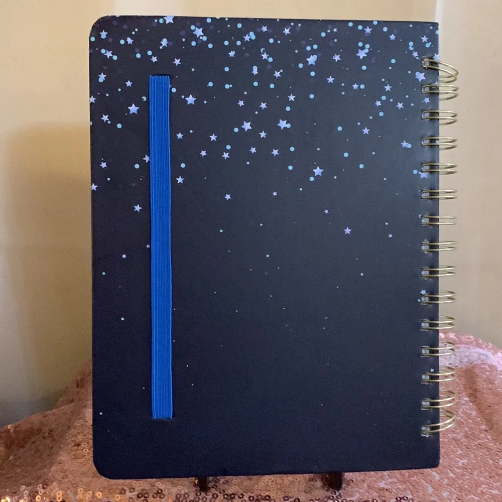 Spiral Planner 2022 Featuring Dark Blue with Stars - New